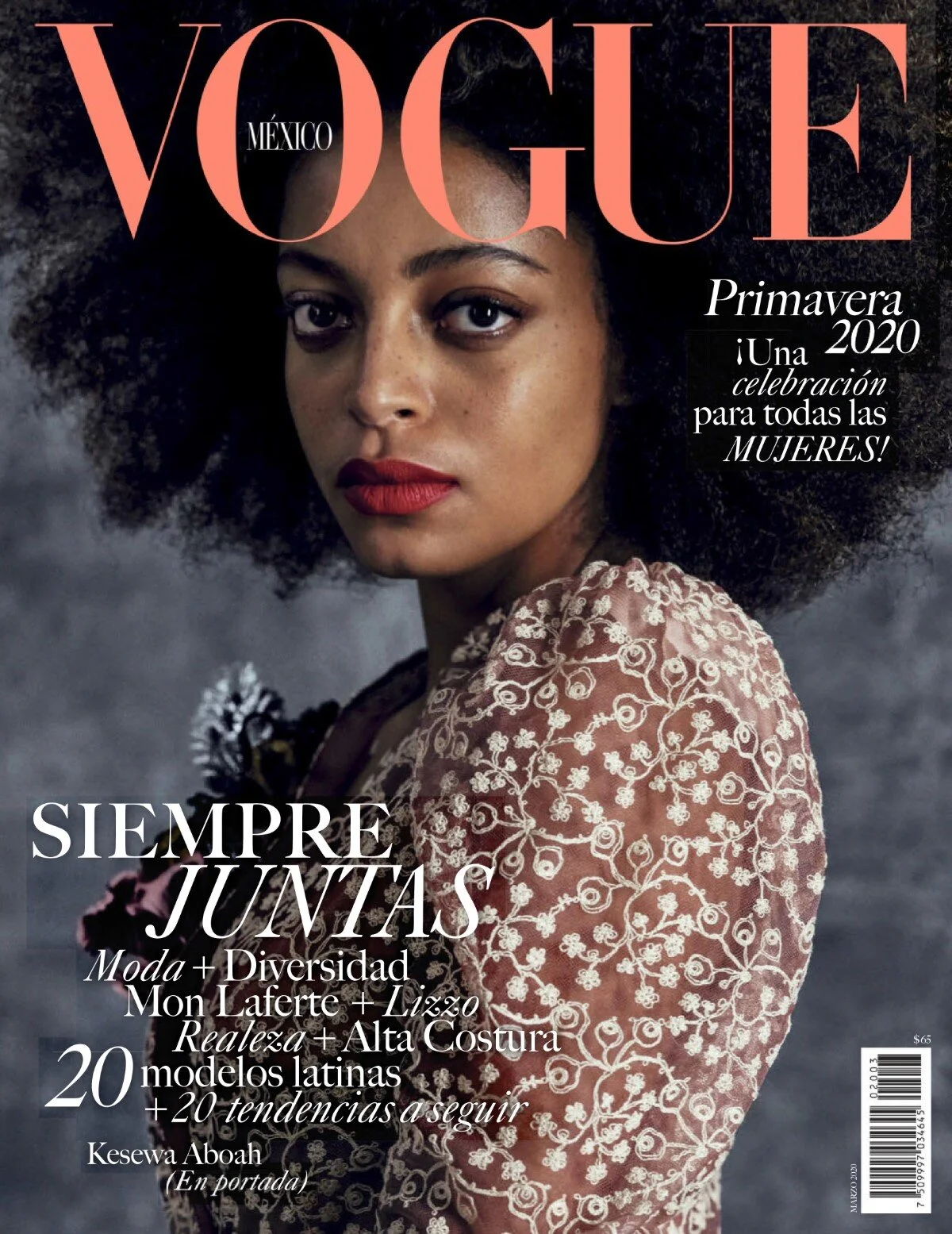 女性情報誌 Vogue LATINOAMERICA Dec 2020/ Jan 2021 Cynthia Arrebola, Jean Campbell, Kesewa Aboah in Vogue
